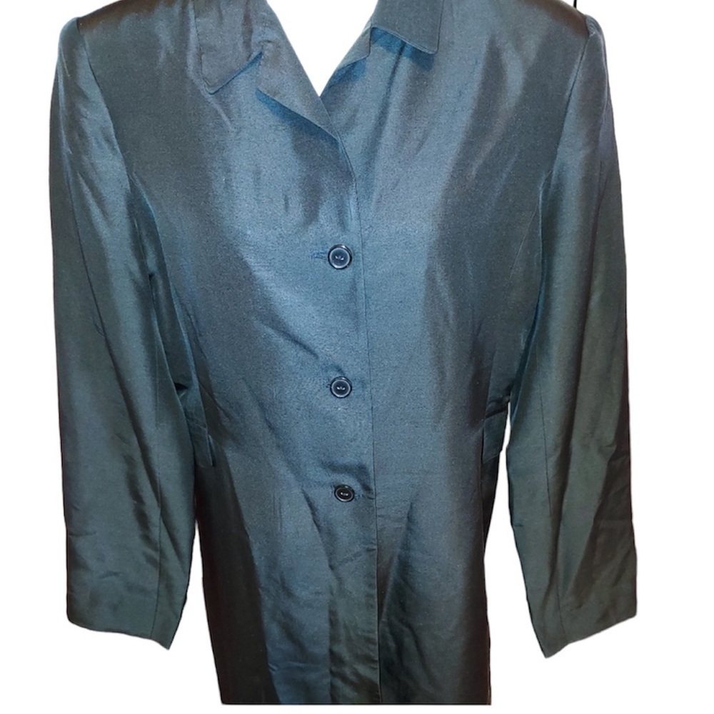 Vintage 90s Anne Carson Silk Jacket Blazer 14